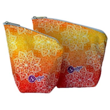 Yerberas y Azucareras en tela - Mandala Amarillo y Naranja